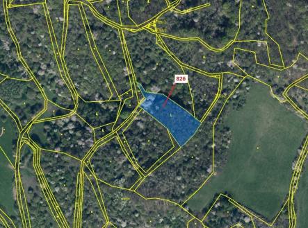 Prodej pozemku, les, 4 610 m²