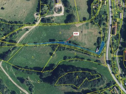 Prodej pozemku, les, 836 m²