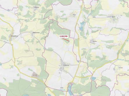 Prodej pozemku, les, 1 165 m²