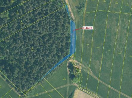 Prodej pozemku, les, 1 165 m²