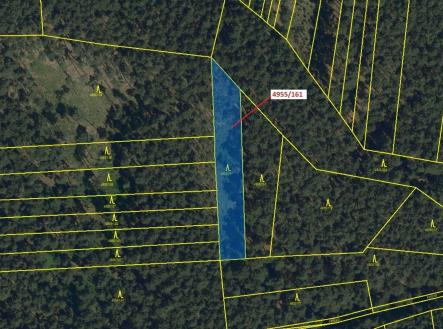 Prodej pozemku, les, 1 702 m²