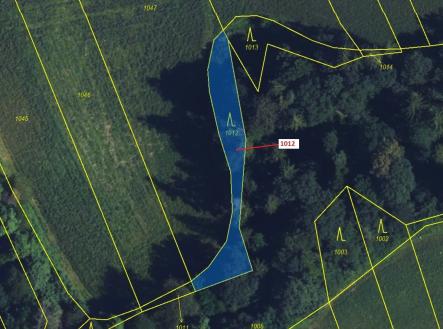 Prodej pozemku, les, 500 m²