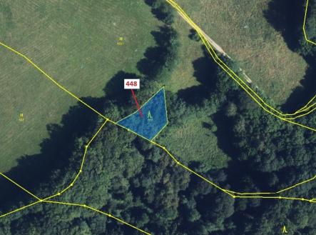 Prodej pozemku, les, 586 m²