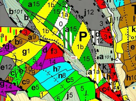Prodej pozemku, les, 967 m²