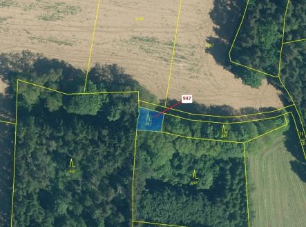 Prodej pozemku, les, 126 m²