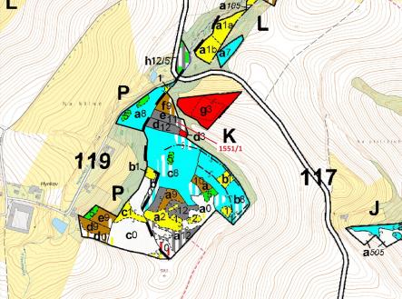 Prodej pozemku, les, 2 478 m²