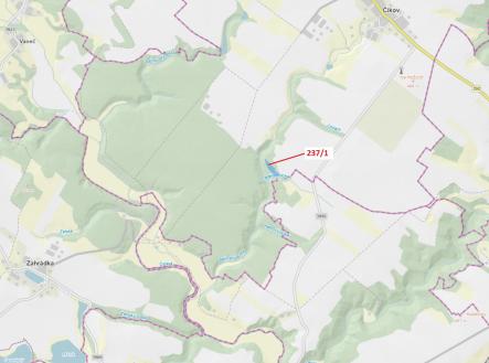 Prodej pozemku, les, 5 885 m²