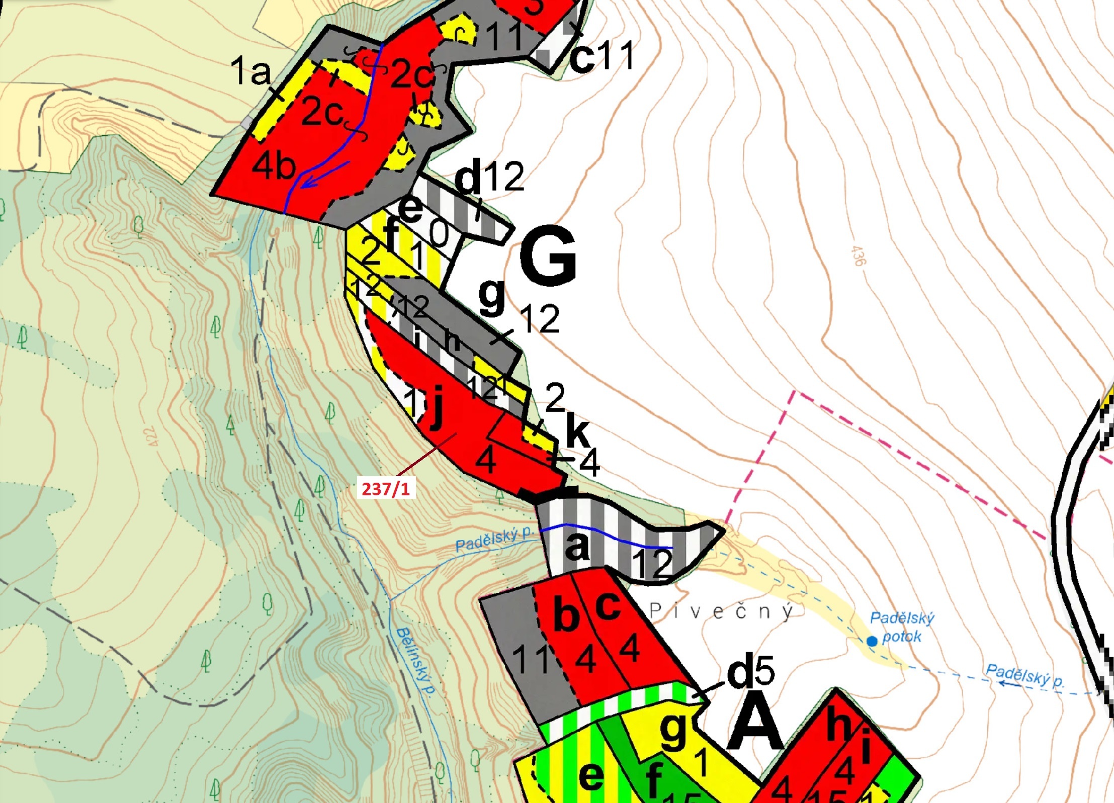 Lesní pozemek o výměře 5885 m2, podíl 1/1, katastrální území Čikov, obec Čikov, obec s rozšířenou pů