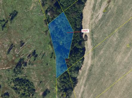 Prodej pozemku, les, 2 471 m²