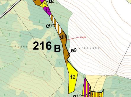 Prodej pozemku, les, 2 471 m²