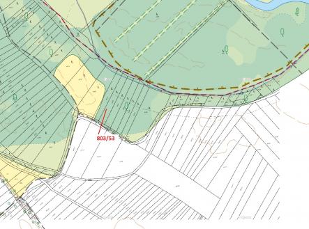 Prodej pozemku, les, 1 135 m²