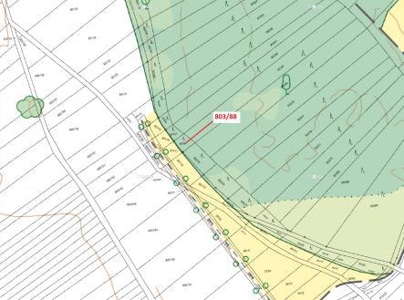 Prodej pozemku, les, 107 m²