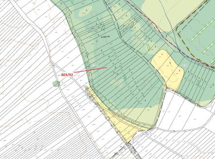 Prodej pozemku, les, 1 778 m²