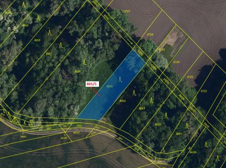 Prodej pozemku, les, 968 m²