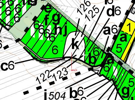 Prodej pozemku, les, 968 m²