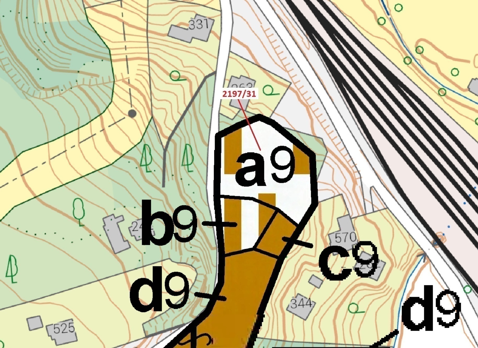 Lesní pozemek o výměře 1999 m2, podíl 1/1, katastrální území Louky nad Olší, obec Karviná, obec s ro