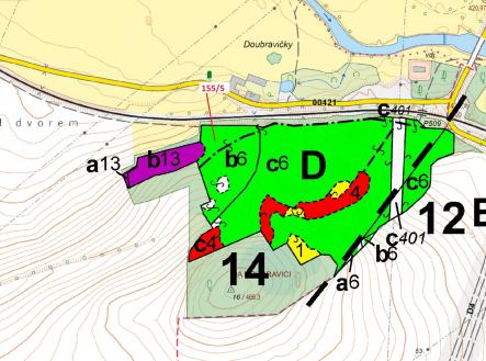 Prodej pozemku, les, 11 172 m²