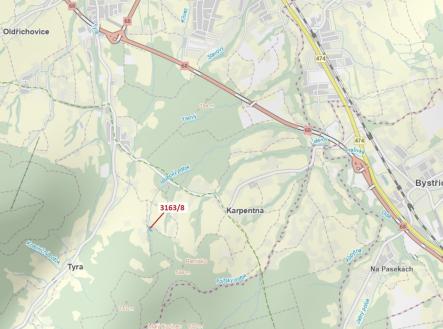 Prodej pozemku, les, 1 981 m²