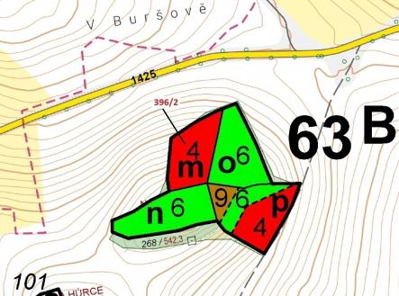 Prodej pozemku, les, 3 340 m²