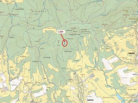 Prodej pozemku, les, 3 805 m²