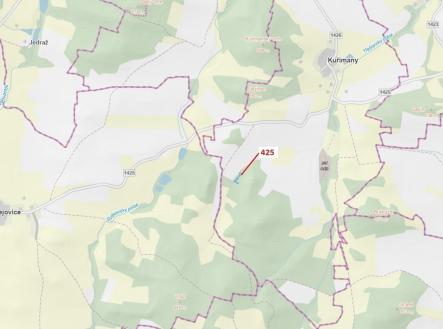 Prodej pozemku, les, 1 719 m²