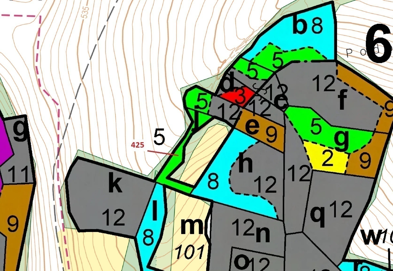 Lesní pozemek o výměře 1719 m2, podíl 1/1, katastrální území Kuřimany, obec Kuřimany, obec s rozšíře