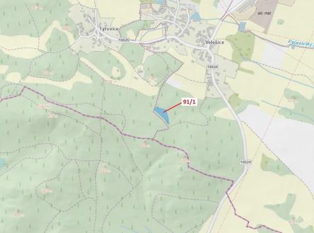 Prodej pozemku, les, 3 251 m²