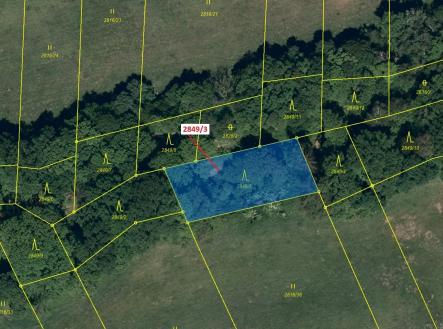 Prodej pozemku, les, 1 130 m²