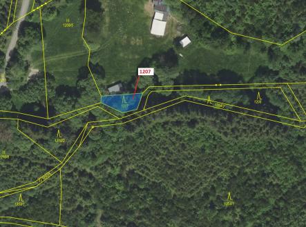 Prodej pozemku, les, 198 m²