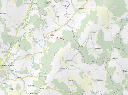 Prodej pozemku, les, 2 384 m²