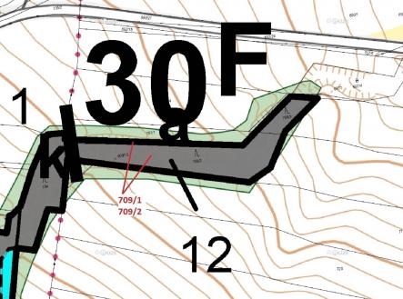 Prodej pozemku, les, 1 823 m²