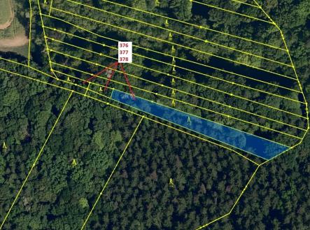 Prodej pozemku, les, 1 703 m²