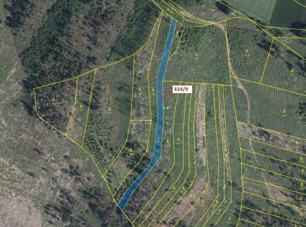 Prodej pozemku, les, 1 978 m²