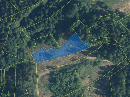 Prodej pozemku, les, 1 781 m²