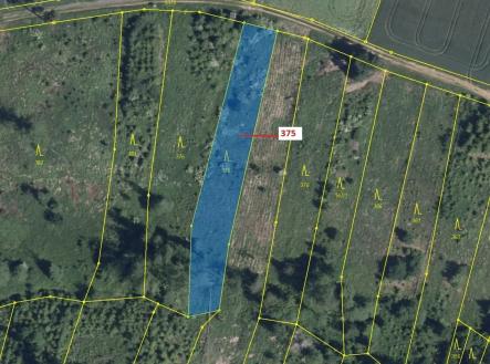 Prodej pozemku, les, 1 497 m²