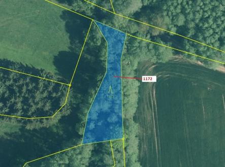 Prodej pozemku, les, 875 m²