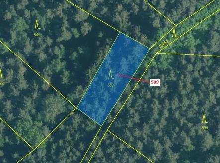 Prodej pozemku, les, 713 m²