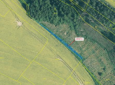 Prodej pozemku, les, 323 m²