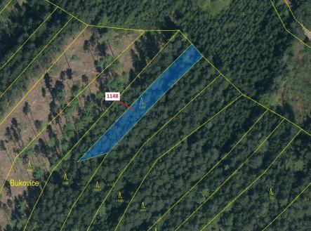 Prodej pozemku, les, 1 105 m²