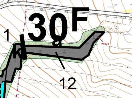 Prodej pozemku, les, 301 m²