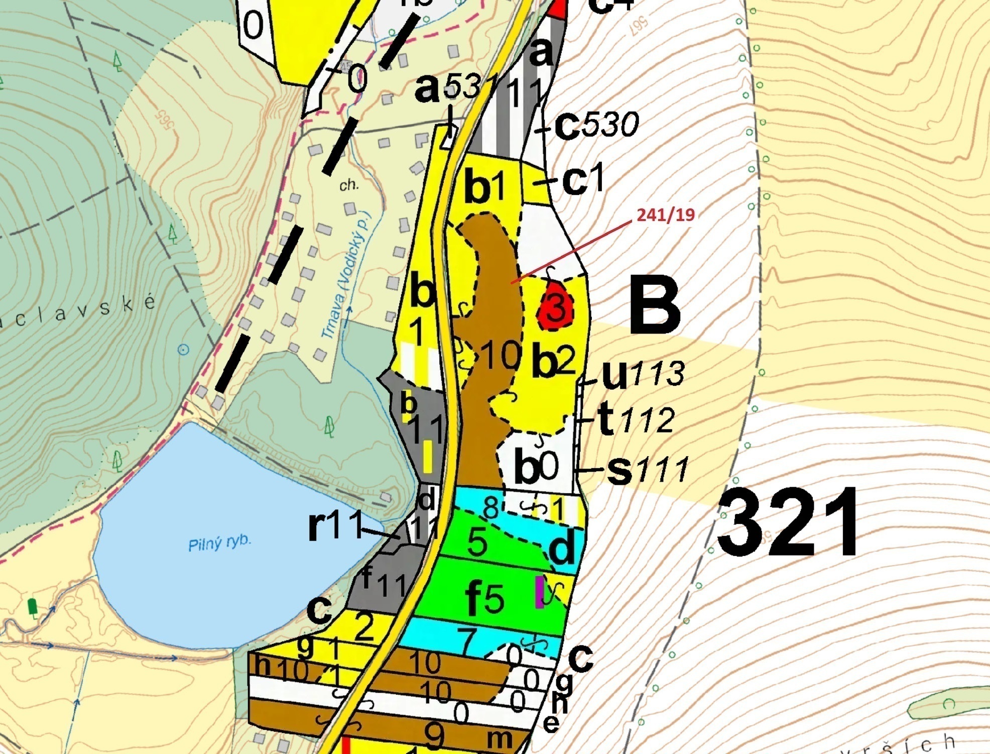 Lesní pozemek o výměře 17 171 m2, podíl 1/1, katastrální území Cetoraz, obec Cetoraz, obec s rozšíře