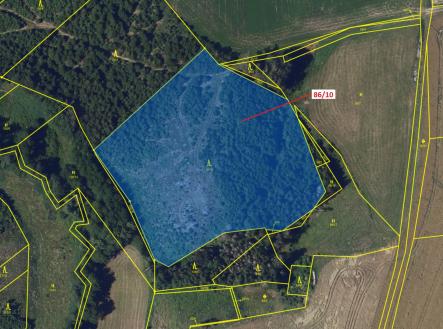 Prodej pozemku, les, 12 727 m²