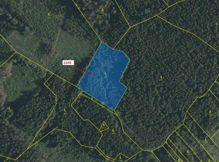 Prodej pozemku, les, 5 413 m²