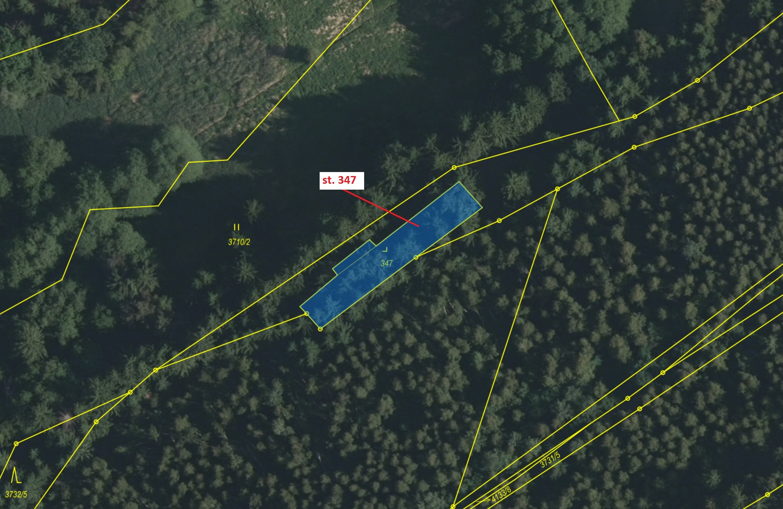 Zastavěná plocha a nádvoří o výměře 461 m2, podíl 1/1, katastrální území Strmilov, obec Strmilov, ob