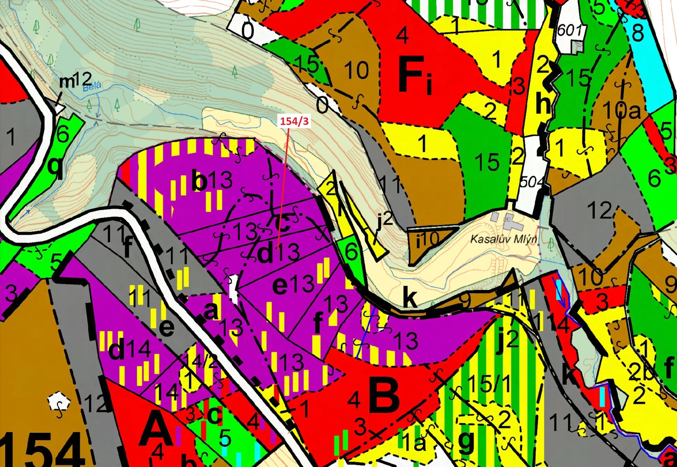 Lesní pozemek o výměře 5060 m2, podíl 1/1, katastrální území Macourov, obec Žižkovo Pole, obec s roz