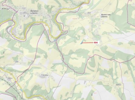 Prodej pozemku, les, 2 802 m²