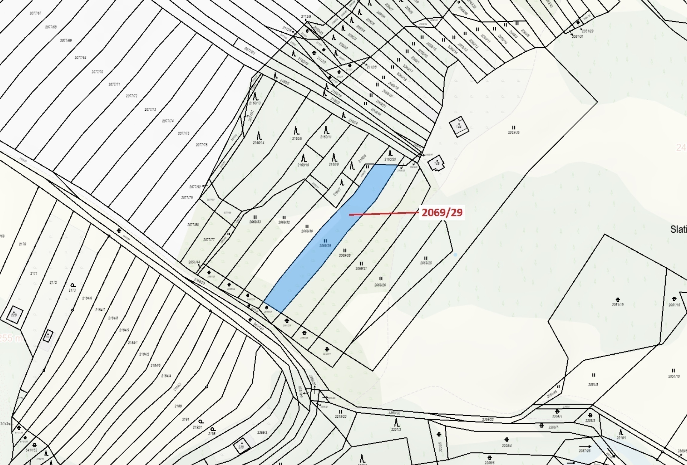 Trvalý travní porost o výměře 1130 m2, podíl 1/1, katastrální území Budkovice, obec Ivančice, obec s