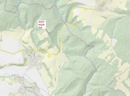 Prodej pozemku, les, 3 744 m²