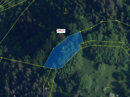 Prodej pozemku, les, 1 217 m²