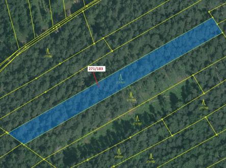 Prodej pozemku, les, 2 398 m²